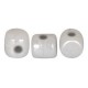 Les perles par Puca® Minos Perlen Opaque white ceramic look 03000/14400